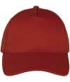 NS037 Native Spirit 5 Panel Cap Burnt Brick colour image